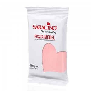 Πάστα Ζάχαρης Μοντελισμού Saracino Ροζ 250g