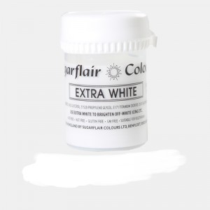 Πάστα Χρώμα Sugarflair Λευκό Extra 42g