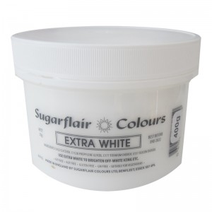 Πάστα Χρώμα Sugarflair Λευκό Extra 400g