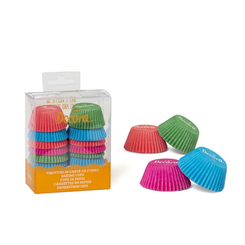 Caissettes mini multicolores x100